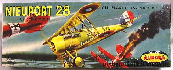 Aurora 1/48 Nieuport 28, 108-69 plastic model kit